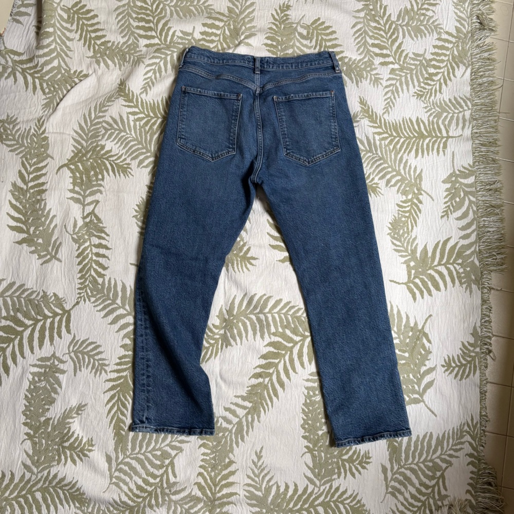 Agolde Riley High Rise Straight Crop Jeans - Picture 7 of 8